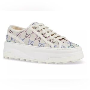 Gucci Garde Canvas GG Crystal Sneakers – Multicolor 1977| Size 39 (US 9)